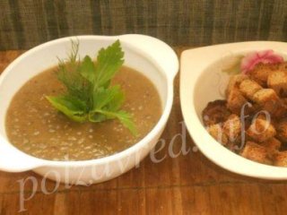 Суп-пюре из чечевицы