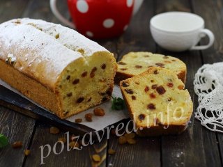 Кекс с изюмом
