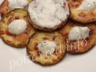 Кабачки с чесноком и майонезом