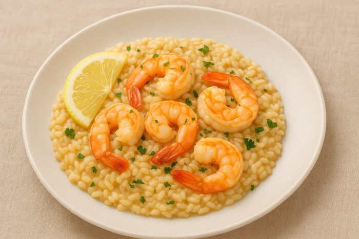 ризотто с креветками